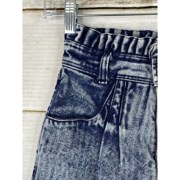 Vtg Panhandle Slim Jeans Womens 3/4 Acid Wash Pleated Ruffle Rodeo Cowgirl USA - Picture 3 of 13